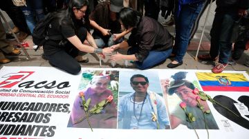 Ecuador se expresó "en luto" por la muerte de los periodistas.