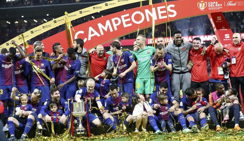 Barcelona destroza al Sevilla y se proclama campeón de Copa del Rey ...