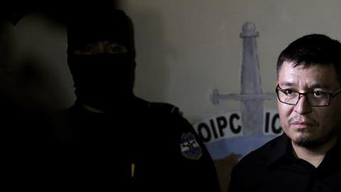 Mario Huezo, sospechoso del crimen de su esposa Karla Turcios. EFE