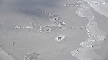 Los misteriosos agujeros en el Ártico.