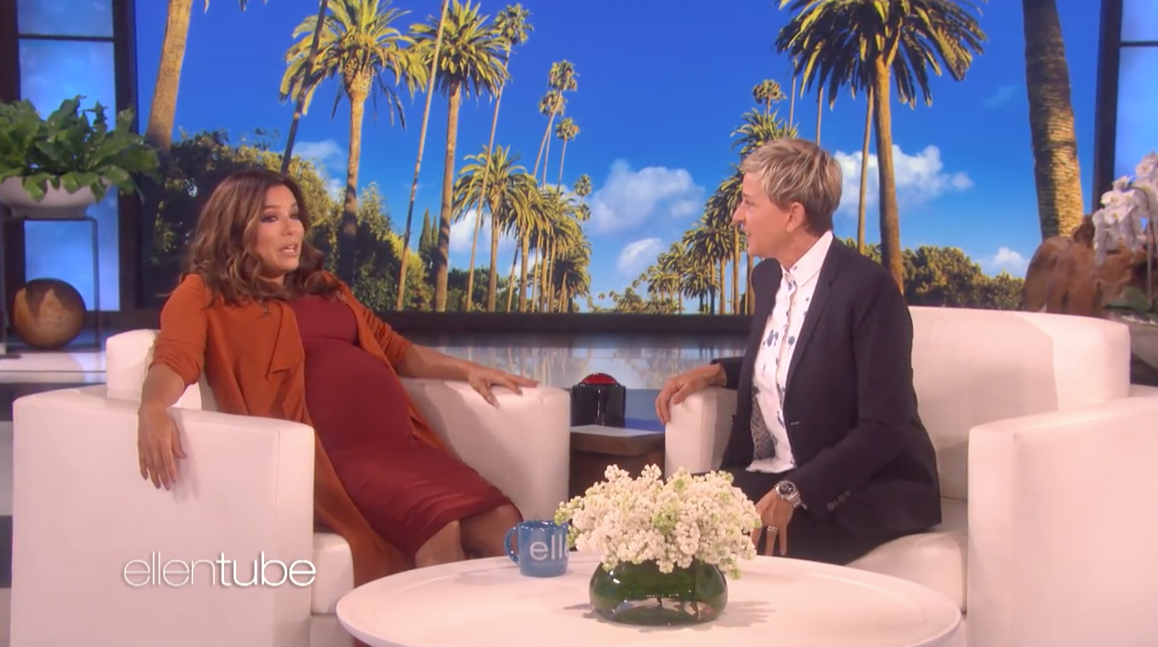 Eva Longoria en el programa de Ellen DeGeneres