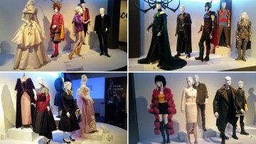 Algunos de los diseños presentes en el FIDM Museum: 'El gran showman', 'Thor: Ragnarok', 'El hilo invisible' y 'Blade Runner 2049'.