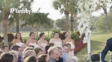 Chris Norton consigue caminar hasta el altar en su boda.