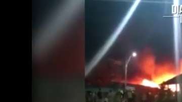 El fuego afectó nueve viviendas.