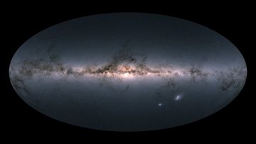 La vista de Gaia de nuestra Vía Láctea y las galaxias vecinas.