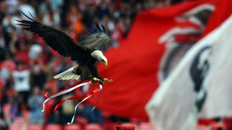 El Águila abandonó al Benfica. PAUL ELLIS/AFP/GettyImages