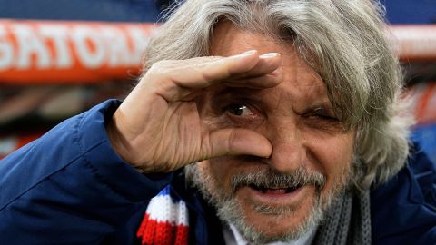 Massimo Ferrero, presidente de Sampdoria. ALBERTO PIZZOLI/AFP/Getty Images