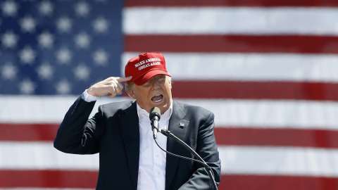 Republican Presidential Candidate Donald Trump Holds Rally In Phoenix