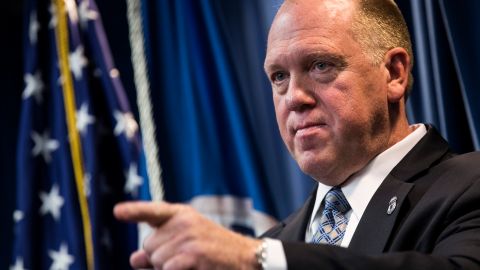 Thomas Homan dejará ICE en junio.