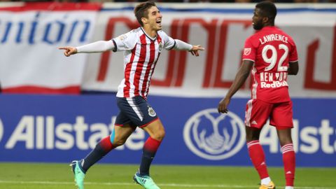 Isaac Brizuela celebra el único tanto del partido. Refugio Ruiz/Getty Images