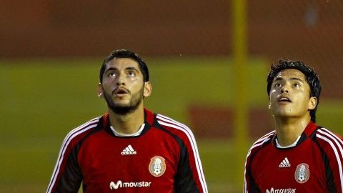 Los porteros Jesús Corona, Alfredo Talavera y Guillermo Ochoa durante un entrenamiento de la selección mexicana.
(Foto: Imago7/Etzel Espinosa)