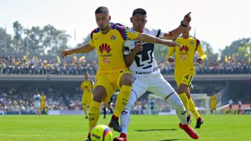 Pumas y las Águilas del América volverán a verse las caras en la Liguilla de este Clausura 2018. (Foto: Imago7/Agustin Cuevas)