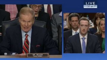 Zuckerberg ante el Senado.