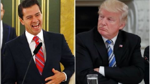 Donald Trump y Enrique Peña Nieto defienden a su manera la candidatura conjunta -junto a Canadá- para el Mundial de fútbol 2026.