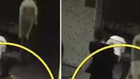 Perro le cae a mujer