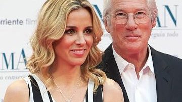 Alejandra Silva junto a su esposo, el actor de Hollywood Richard Gere.