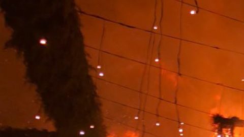El fuego terminó con el día más importante de los recién casados.