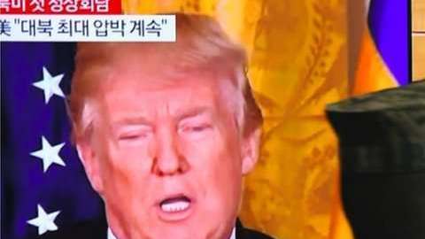 Donald Trump y Kim Jong-un.