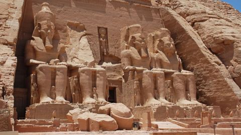El Templo de Abu Simbel.