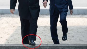 Los zapatos de Kim Jong-un llamaron la atención.