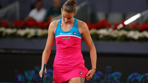 Karolina Pliskova protestó un punto que no le concedieron