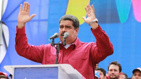 Maduro durante un acto electoral en Táchira.