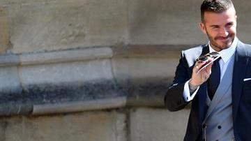 La presencia de David Beckham y Victoria causó revuelo en la Boda Real