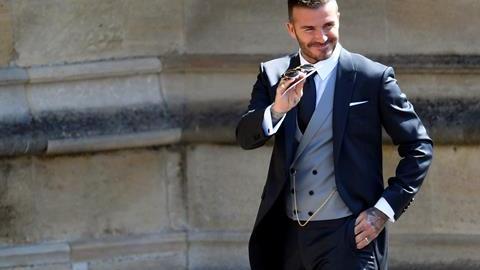 La presencia de David Beckham y Victoria causó revuelo en la Boda Real