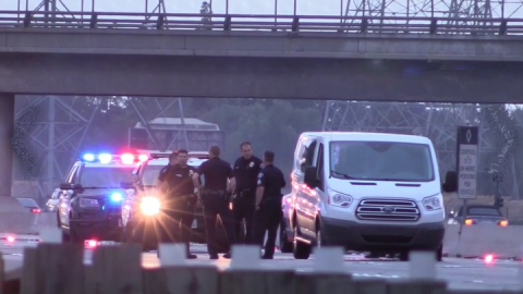 El sospechoso se rindió en El Monte.