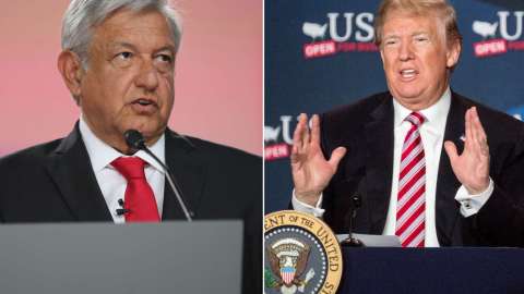 Andrés Manuel López Obrador y Donald Trump.