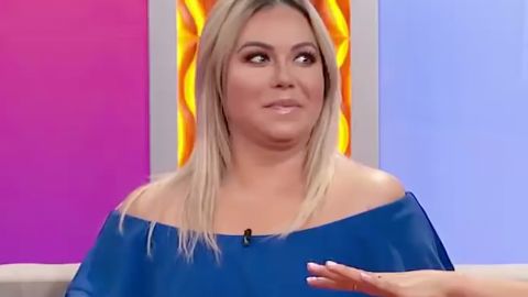 Chiquis Rivera en el programa "Buenos días familia" de Estrella TV