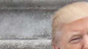 La ex primera dama Michelle Obama y Donald Trump.