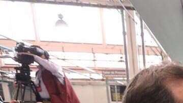 El presidente del INE, Lorenzo Córdova, durante la impresión de las boletas electorales.