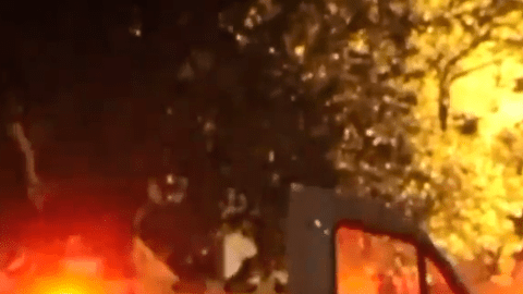 La policía acudió al bloque cero de Maegan Place por "disturbios".