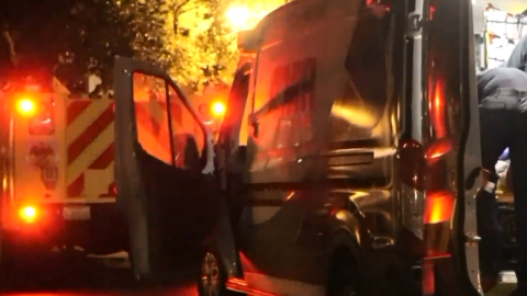 La policía acudió al bloque cero de Maegan Place por "disturbios".