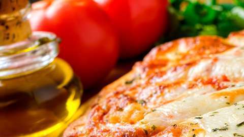 Atractiva promoción de pizzas.