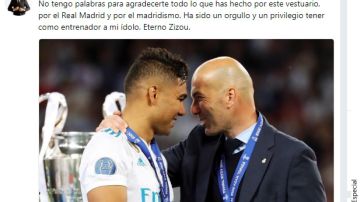 Futbolistas enviaron mensajes de agradecimiento a Zidane en Twitter