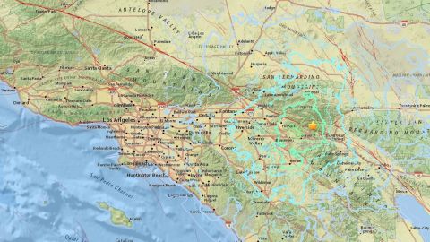 La estrella señala el epicentro del sismo.