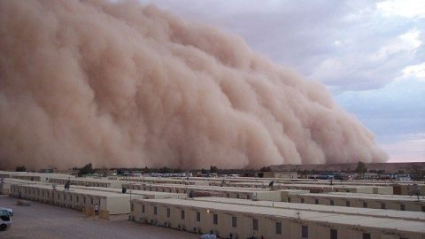 Tormenta de arena sorprendió a los habitantes de la India.