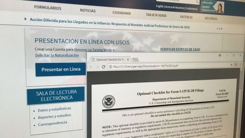 Los interesados deberán presentar su solicitud con  el formulario I-129.
