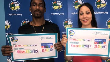La pareja de El Bronx decidió dividir el premio a partes iguales. Cortesía Lotería de NY