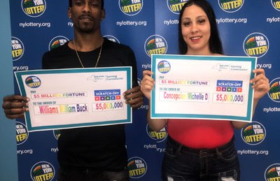 La pareja de El Bronx decidió dividir el premio a partes iguales. Cortesía Lotería de NY
