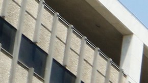 El grupo se reunión frente al edificio federal del centro de L.A.. / Foto: Aurelia Ventura.