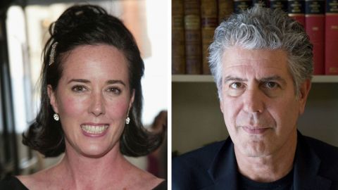 La diseñadora Kate Spade y el chef Anthony Bourdain murieron esta semana en aparentes suicidios.