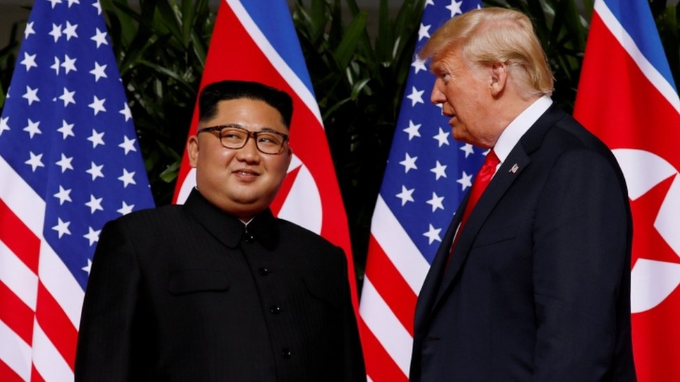 Es la primera vez que un presidente de EEUU se reúne con un líder de Corea del Norte.