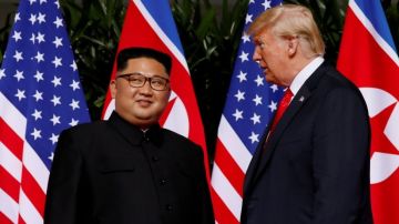 Es la primera vez que un presidente de EEUU se reúne con un líder de Corea del Norte.