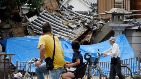 Fuerte sismo en Japón.