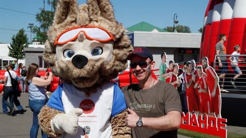 El lobo Zabivaka es la mascota del Mundial de Rusia 2018