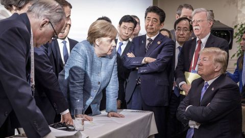 Trump generó sus típicas controversias en la G7