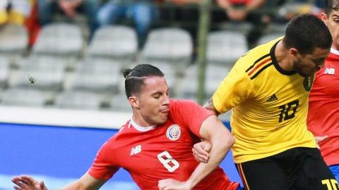 Costa Rica fue goleada este lunes por Bélgica en Bruselas (Foto: EFE/Stephanie Lecocq)